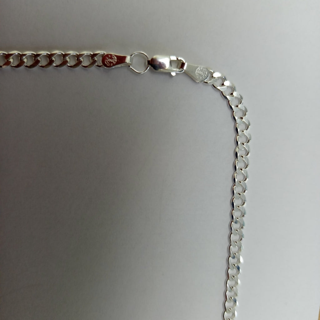 CADENA TEJIDO BARBADO PLATA .925 60 CM 13.6 GR (NUEVO)