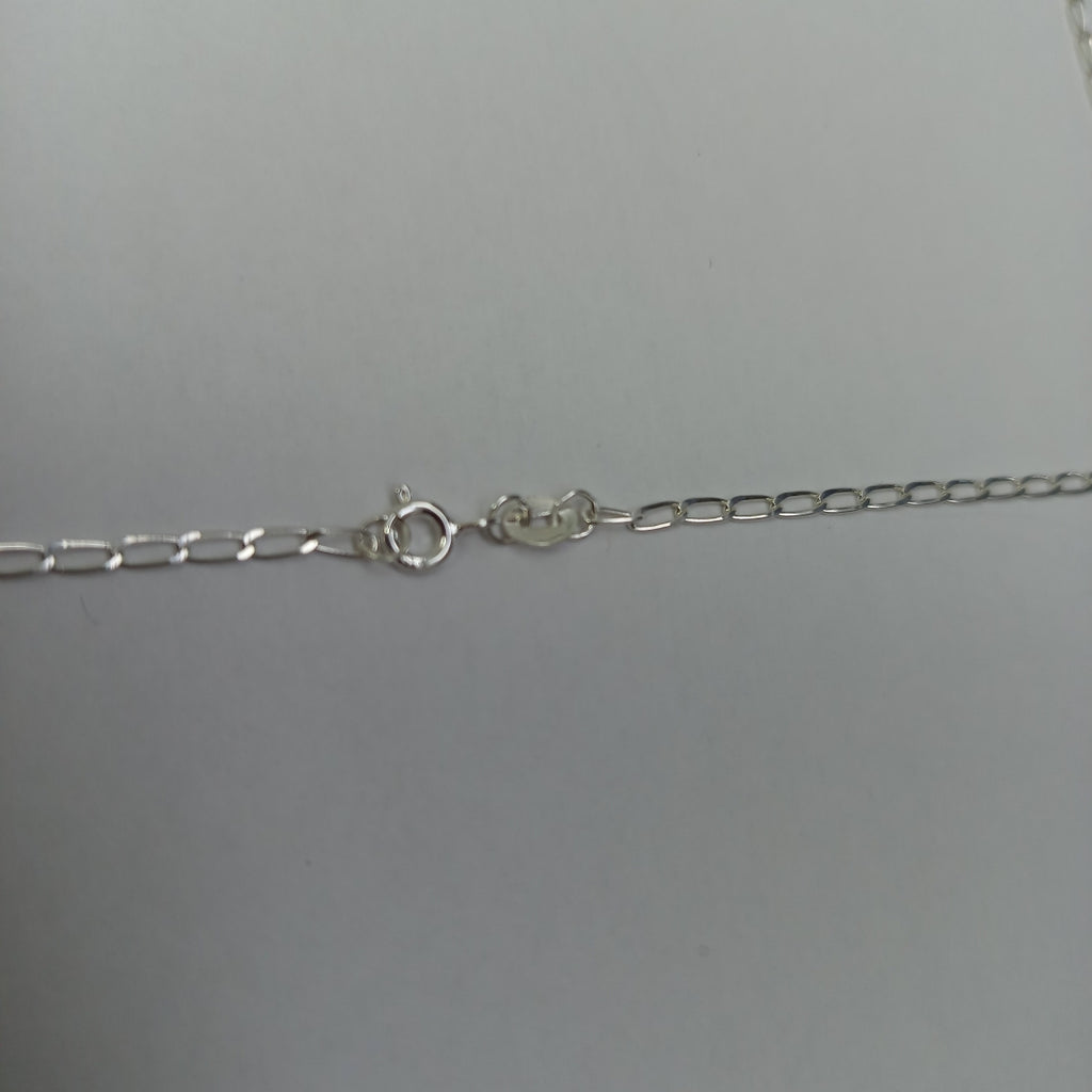 CADENA TEJIDO ESLABONES PLATA .925 55 CM 2.9 GR (NUEVO)