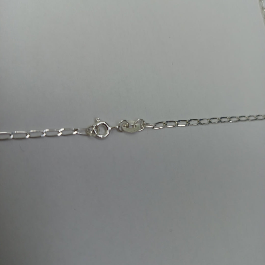 CADENA TEJIDO ESLABONES PLATA .925 55 CM 2.9 GR (NUEVO)