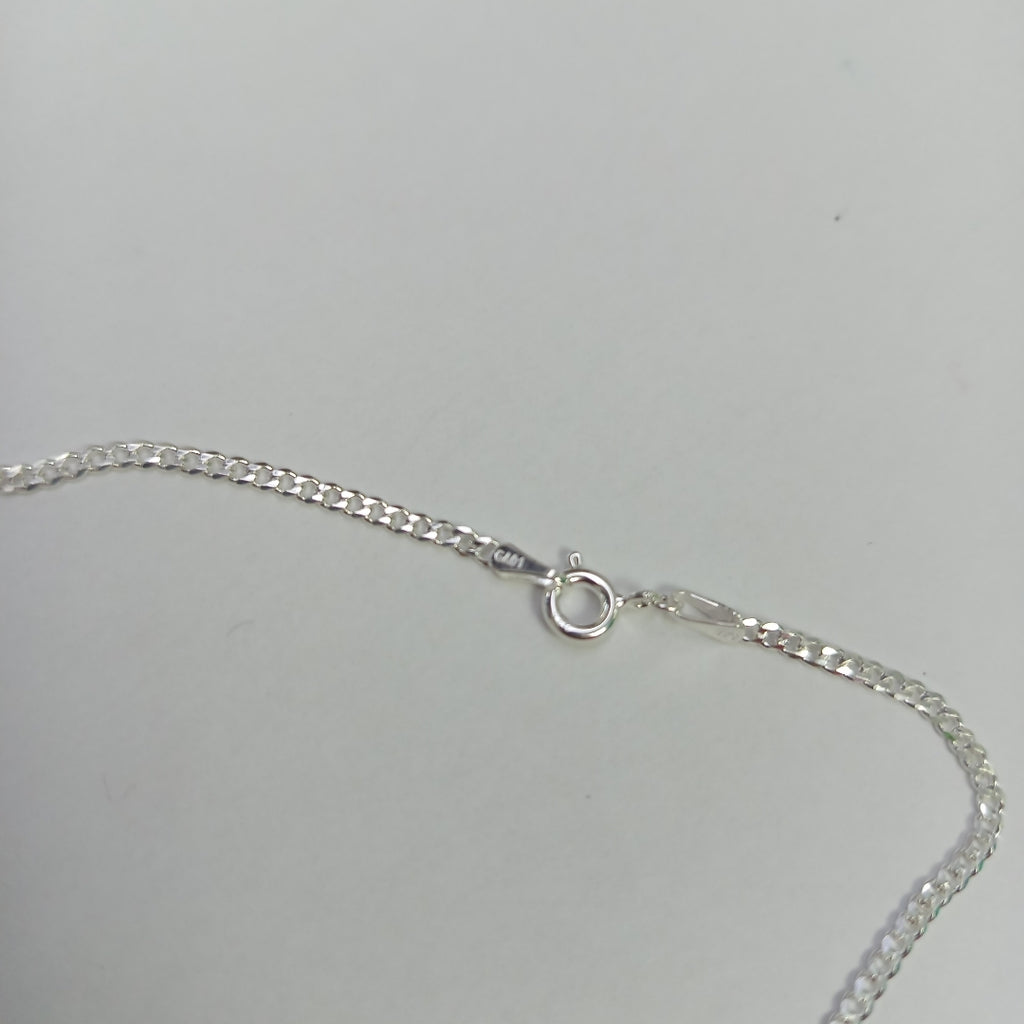 CADENA TEJIDO BARBADO PLATA .925 55 CM 5.4 GR (NUEVO)