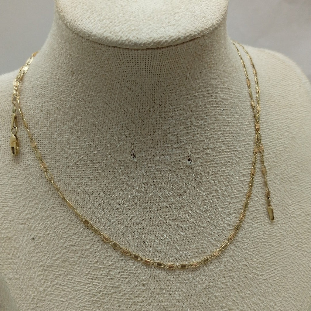 CADENA ORO, ORO COMBINADO 14 K 3.2 GRMS (SEMINUEVO)