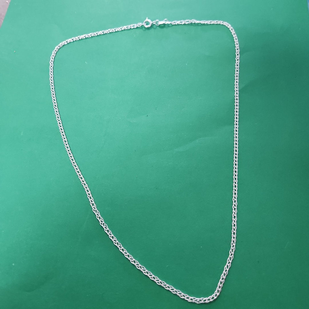 CADENA TEJIDO ESLABONES PLATA .925 50 CM 3.5 GR (NUEVO)