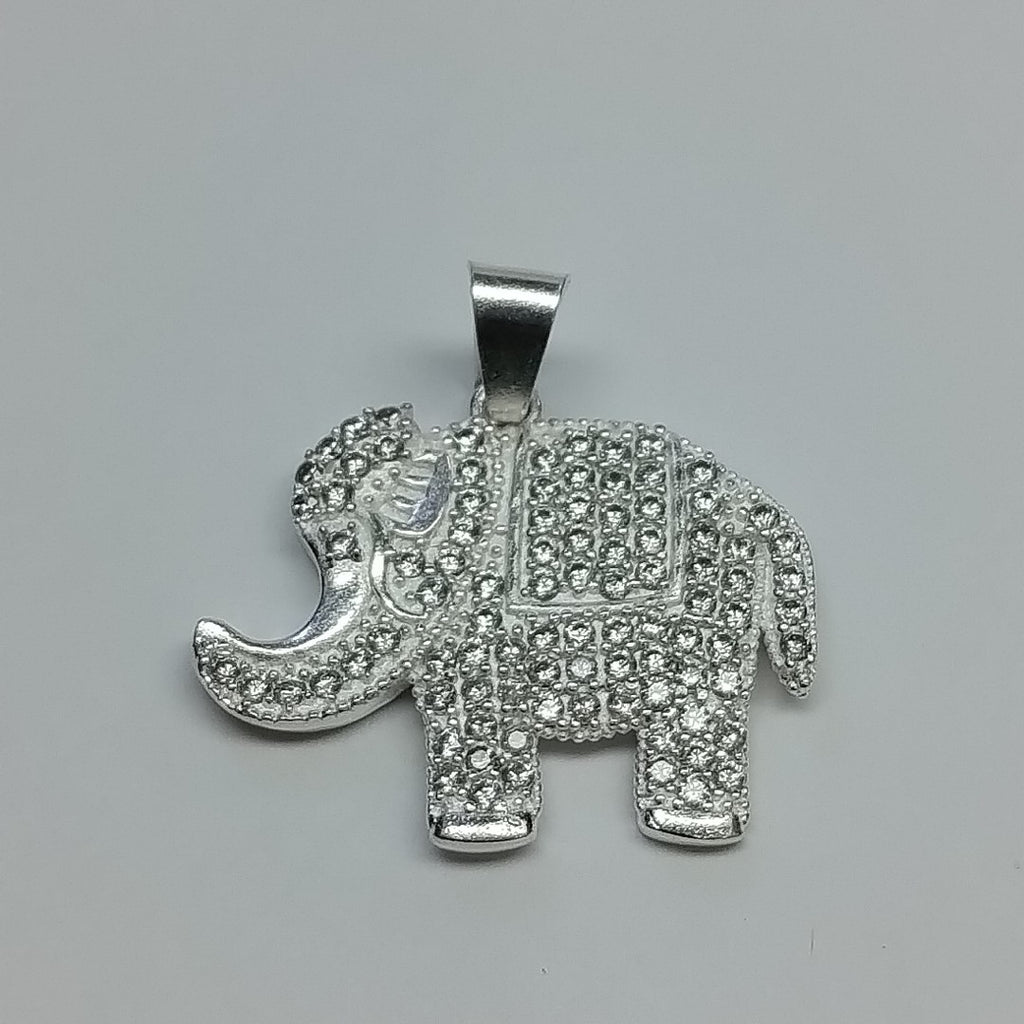 DIJE ELEFANTE C/CIRCONIAS PLATA .925 5.4 GR (NUEVO)