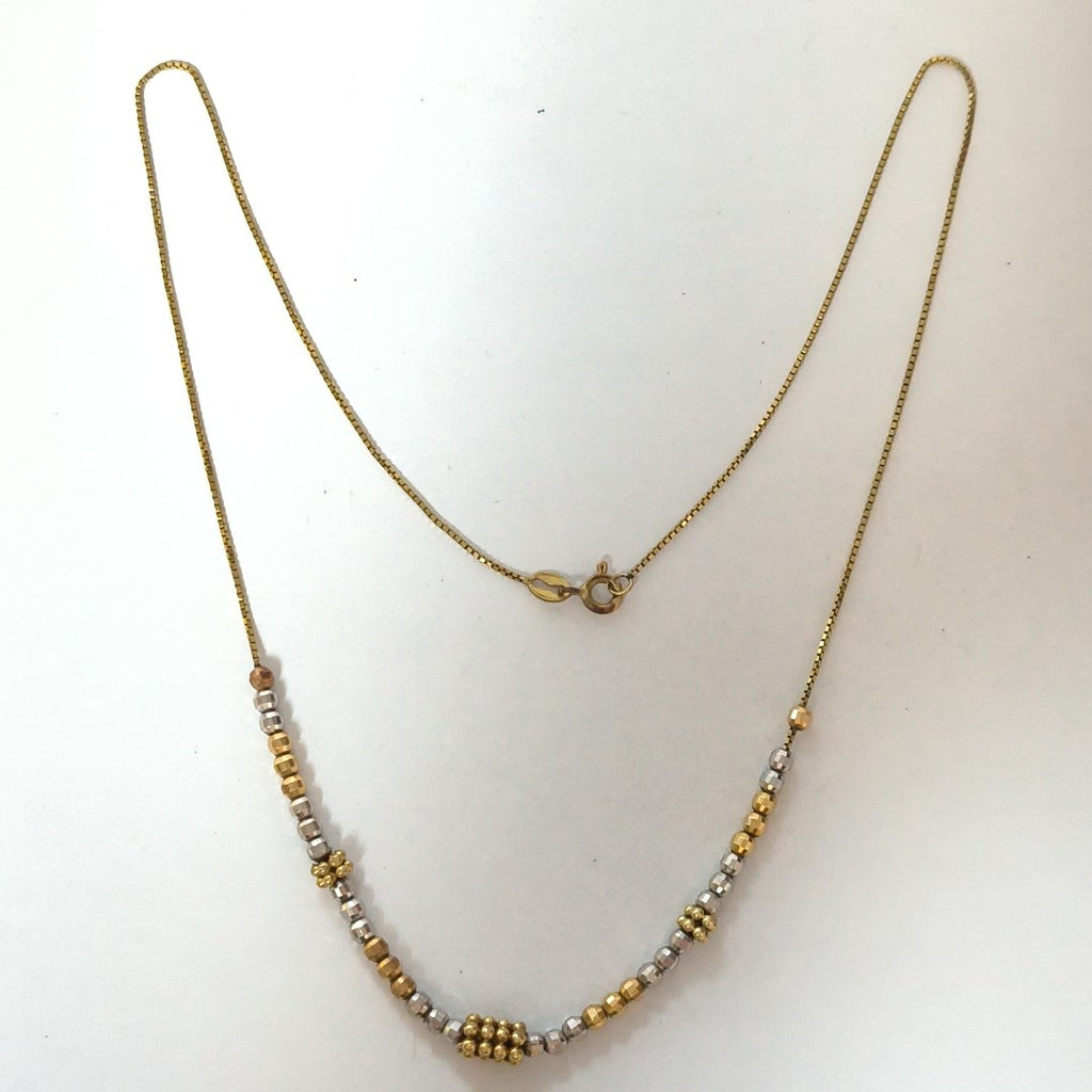 COLLAR ORO COMBINADO 10 K 4,70 GRMS (SEMINUEVO)