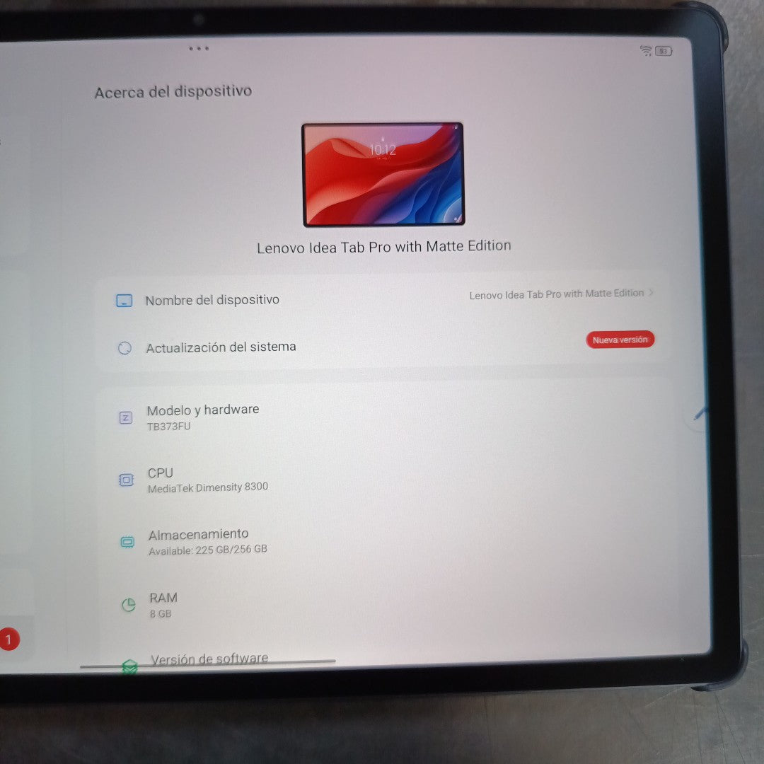 TABLETA LENOVO TAB PRO TB373FU (2025) 256 GB 8 GB RAM (SEMINUEVO)