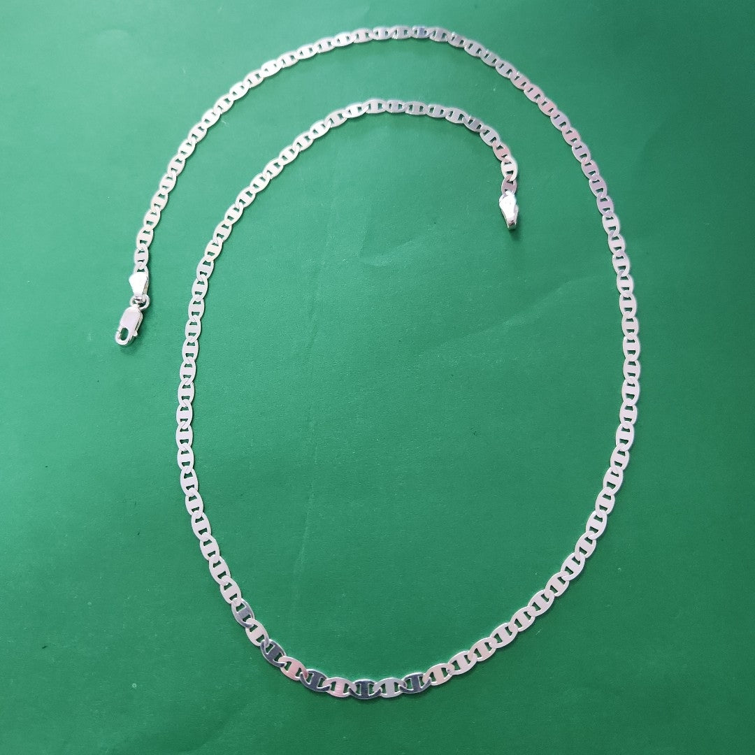 CADENA TEJIDO GUCHI PLATA .925 55 CM 8.3 GR (NUEVO)