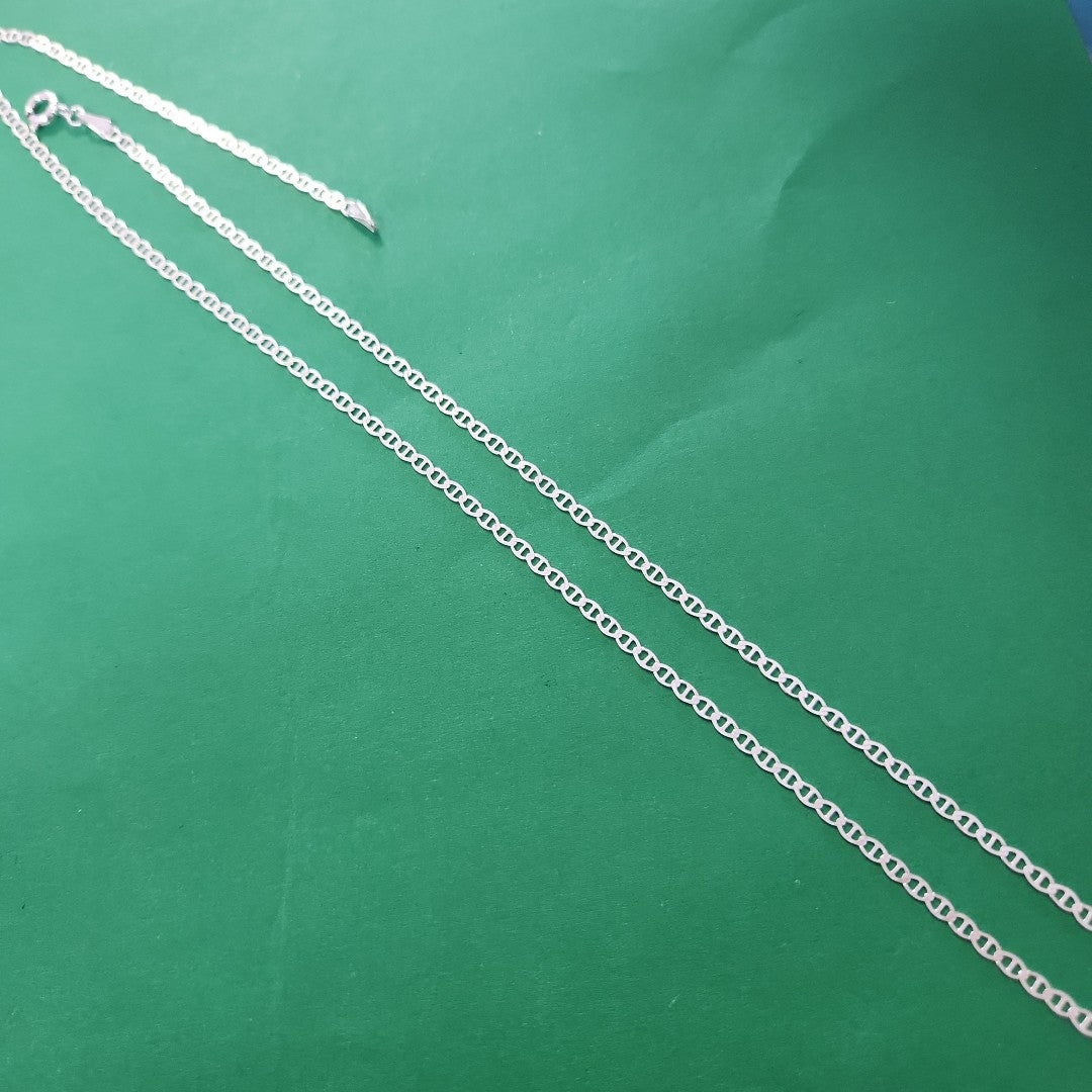 CADENA TEJIDO GUCHI PLATA .925 55 CM 3.3 GR (NUEVO)