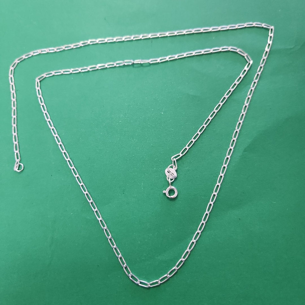 CADENA TEJIDO ESLABONES PLATA .925 60 CM 3 GR (NUEVO)