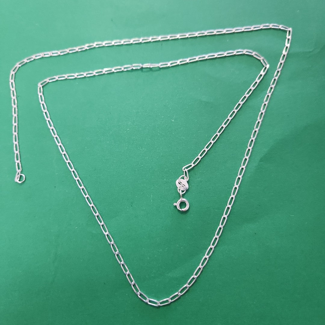 CADENA TEJIDO ESLABONES PLATA .925 60 CM 3 GR (NUEVO)