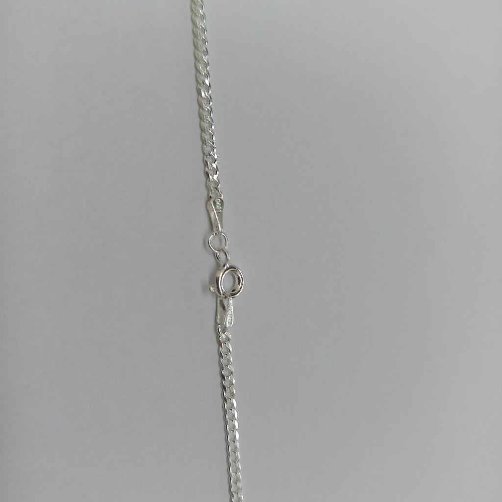 CADENA TEJIDO BARBADO PLATA .925 55 CM 5.5 GR (NUEVO)