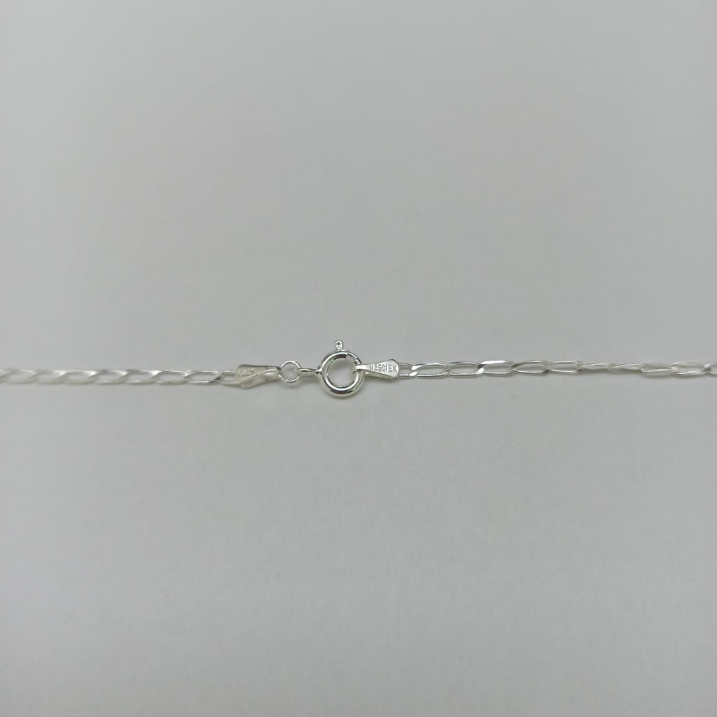 CADENA TEJIDO ESLABONES PLATA .925 50 CM 2.6 GR (NUEVO)