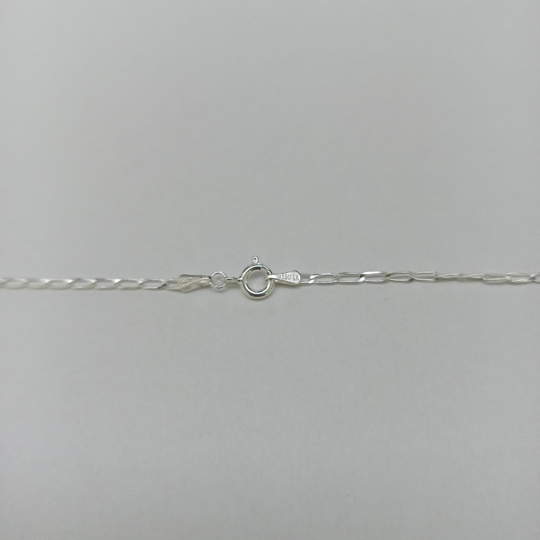 CADENA TEJIDO ESLABONES PLATA .925 50 CM 2.6 GR (NUEVO)