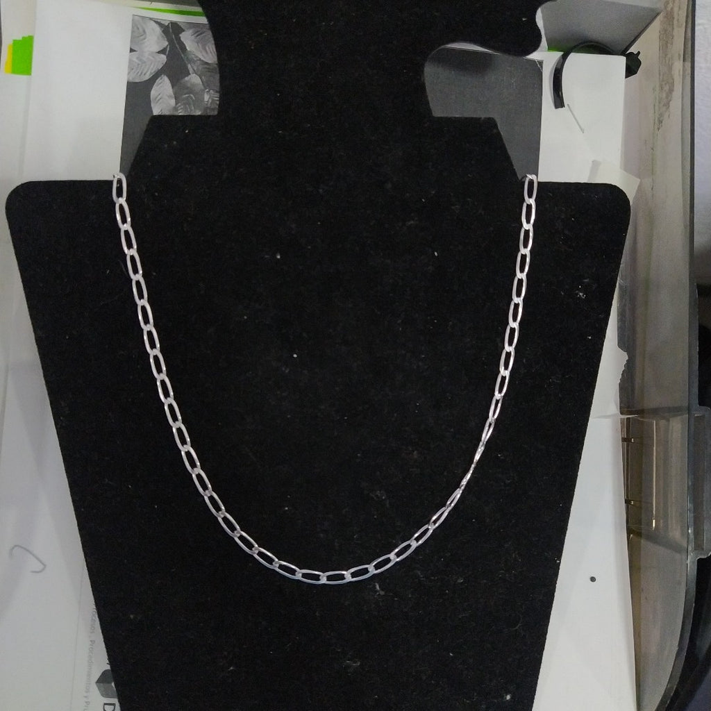 CADENA TEJIDO ESLABONES PLATA .925 55 CM 10.3 GR (NUEVO)