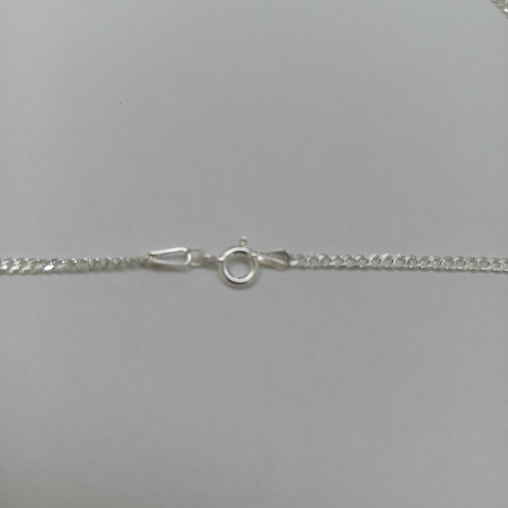CADENA TEJIDO BARBADO PLATA .925 55 CM 5.3 GR (NUEVO)