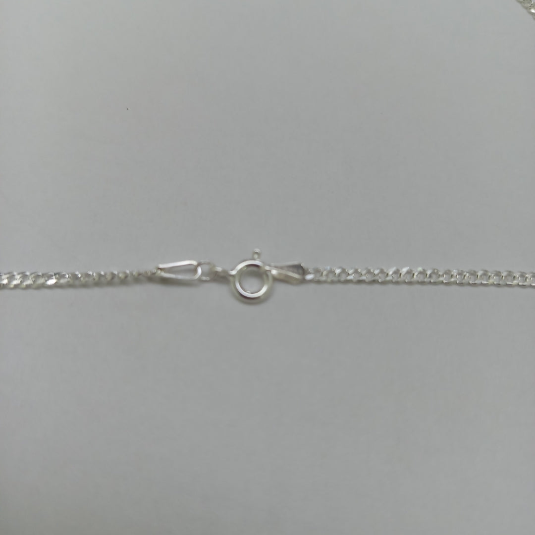 CADENA TEJIDO BARBADO PLATA .925 55 CM 5.3 GR (NUEVO)