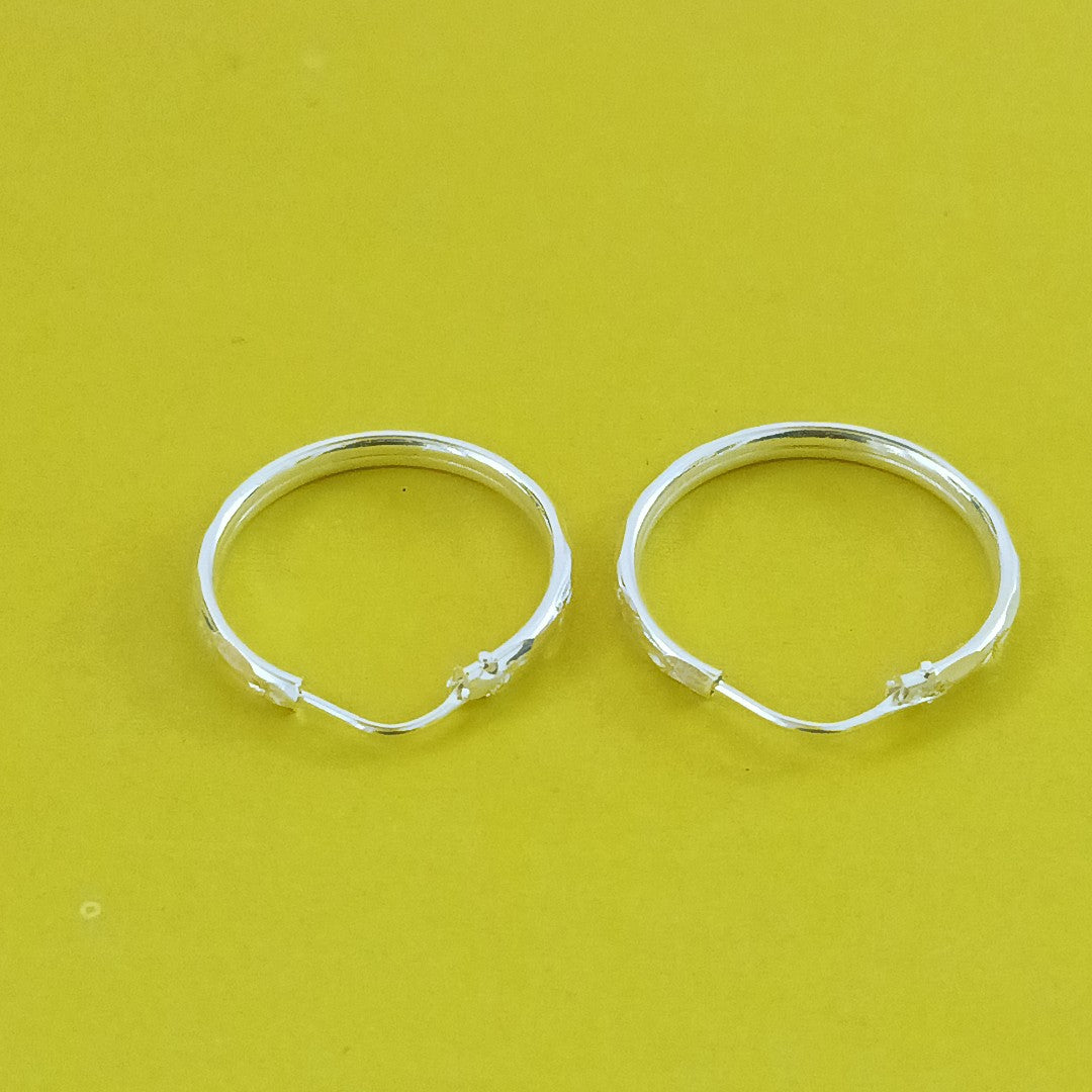 PAR ARRACADAS FACETADA PLATA .925 2.1 GR (NUEVO)