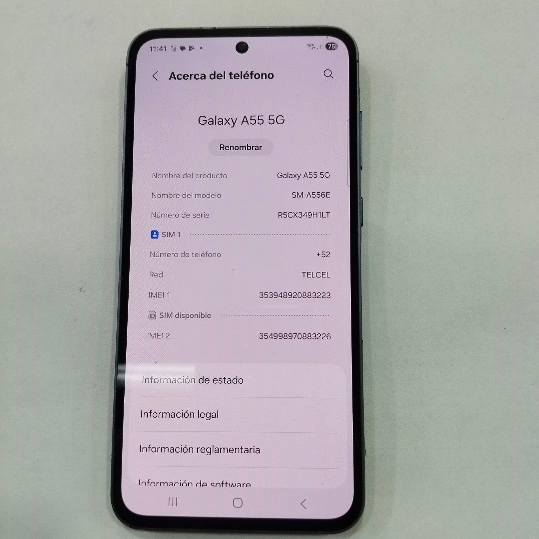 CELULAR SAMSUNG GALAXY A55 5G SM-A556E (2024) 256 GB 8 GB RAM (SEMINUEVO)