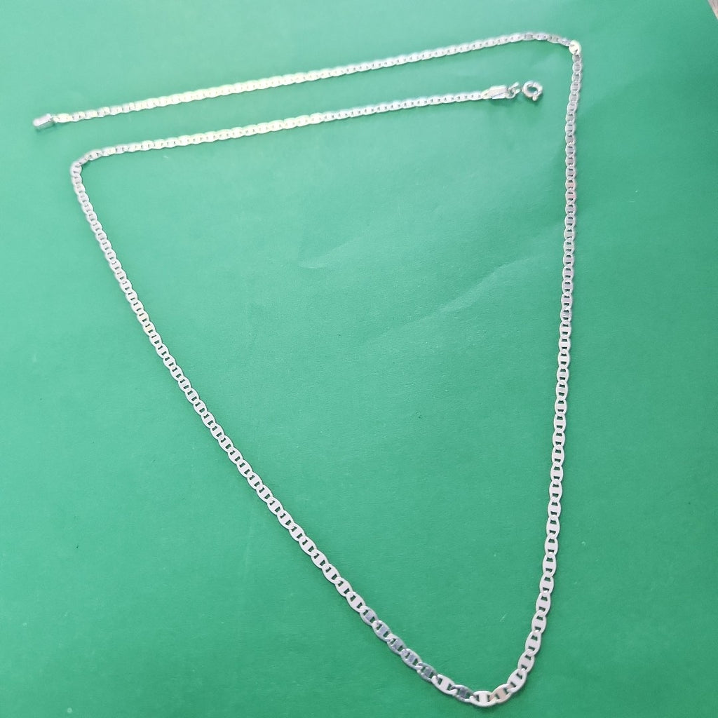 CADENA TEJIDO ESPEJO PLATA .925 60 CM 4.3 GR (NUEVO)