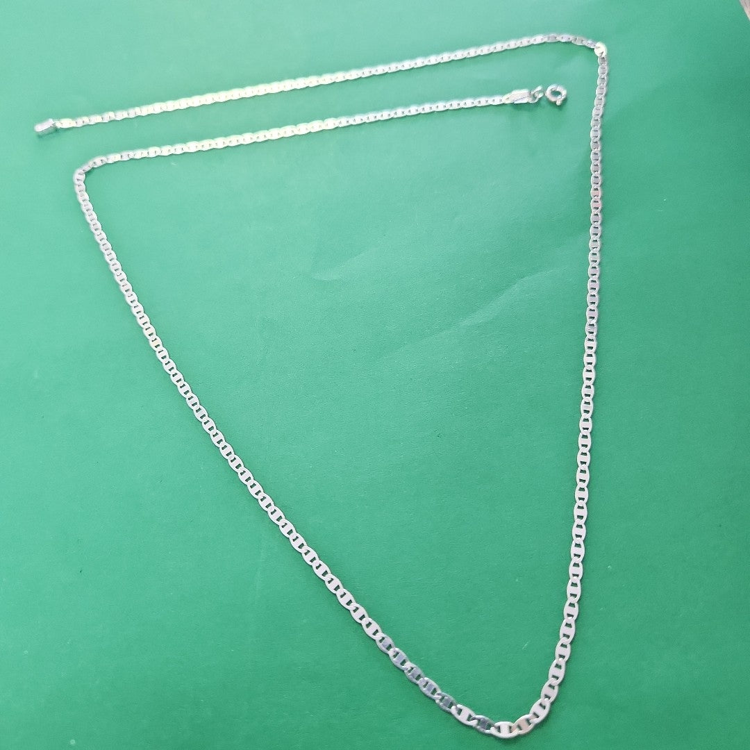 CADENA TEJIDO ESPEJO PLATA .925 60 CM 4.3 GR (NUEVO)