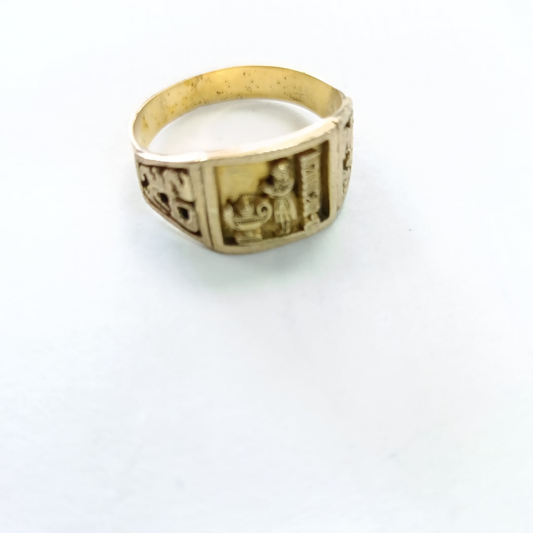ANILLO DE GRADUACIÓN ORO 8 K 3.3 GRMS (SEMINUEVO)