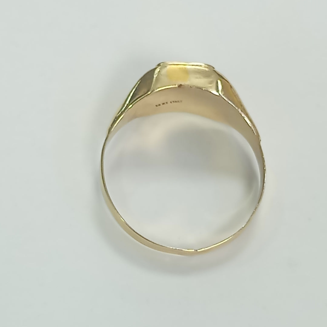 ANILLO ORO COMBINADO 14 K 3,20 GRMS (SEMINUEVO)