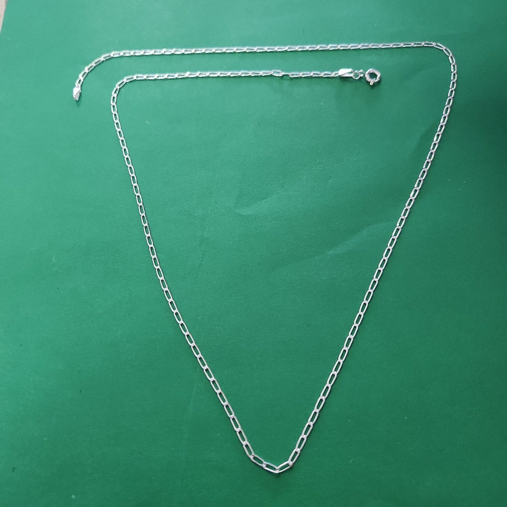 CADENA TEJIDO ESLABONES PLATA .925 60 CM 3.1 GR (NUEVO)