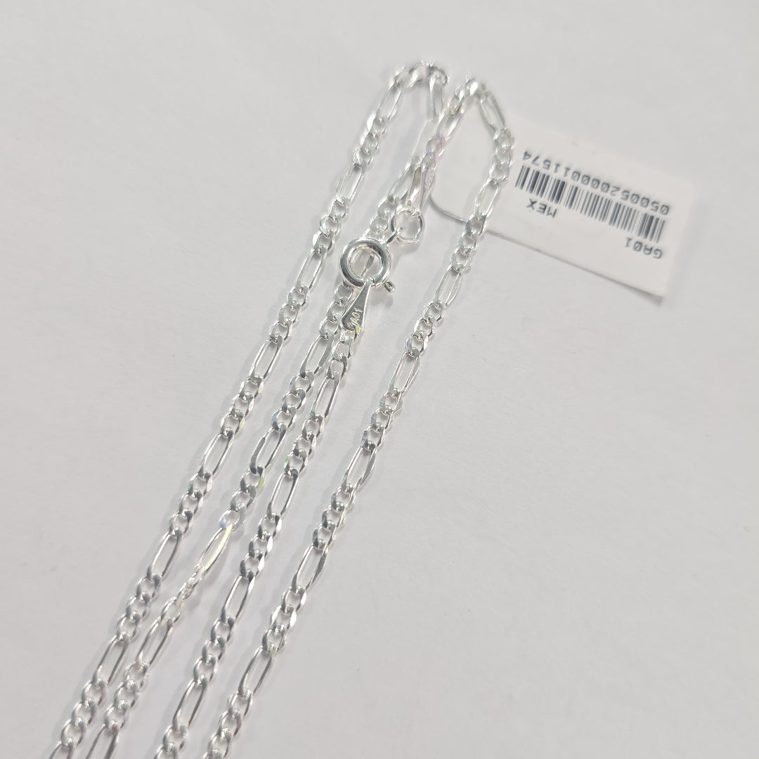 CADENA TEJIDO 3X1 PLATA .925 55 CM 4.2 GR (NUEVO)