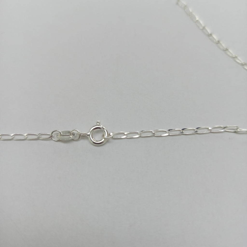 CADENA TEJIDO ESLABONES PLATA .925 60 CM 3.1 GR (NUEVO)