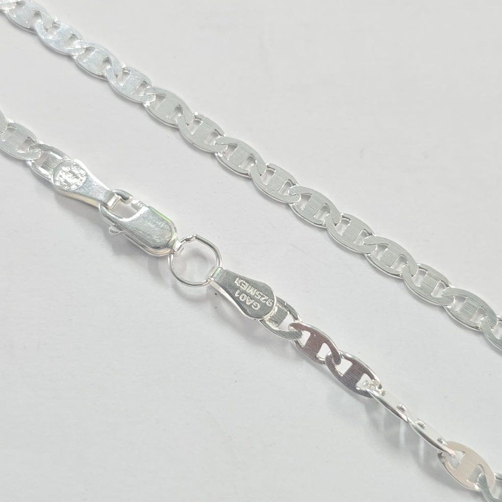 CADENA TEJIDO GUCHI PLATA .925 60 CM 9.3 GR (NUEVO)
