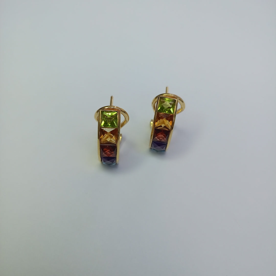 ARRACADAS PAR ORO 14 K 4,90 GRMS (SEMINUEVO)