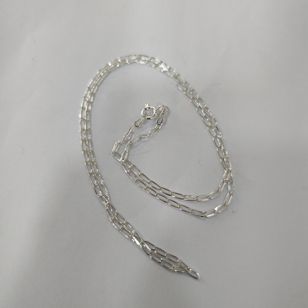 CADENA TEJIDO ESLABONES PLATA .925 50 CM 2.6 GR (NUEVO)