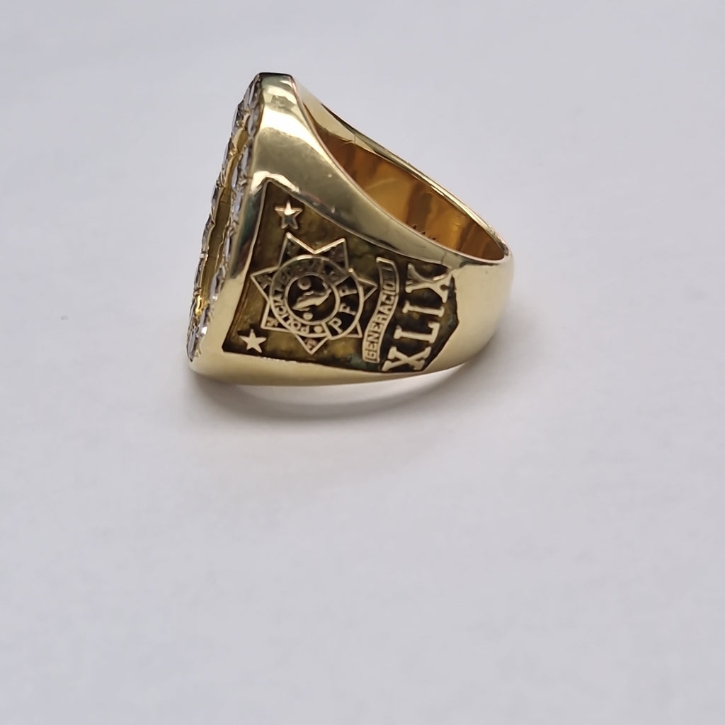 ANILLO DE GRADUACIÓN ORO 14 K 31.6 GRMS (SEMINUEVO)