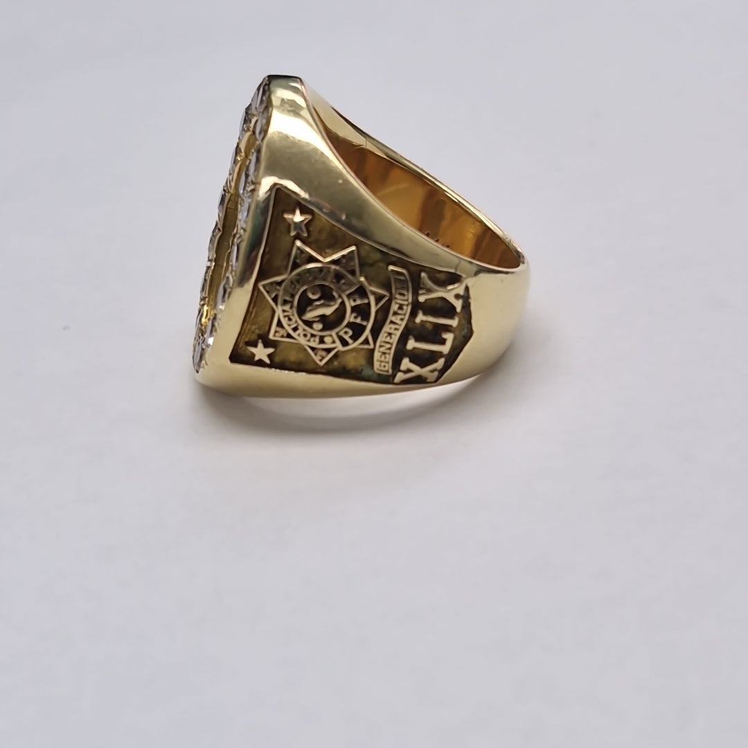 ANILLO DE GRADUACIÓN ORO 14 K 31.6 GRMS (SEMINUEVO)