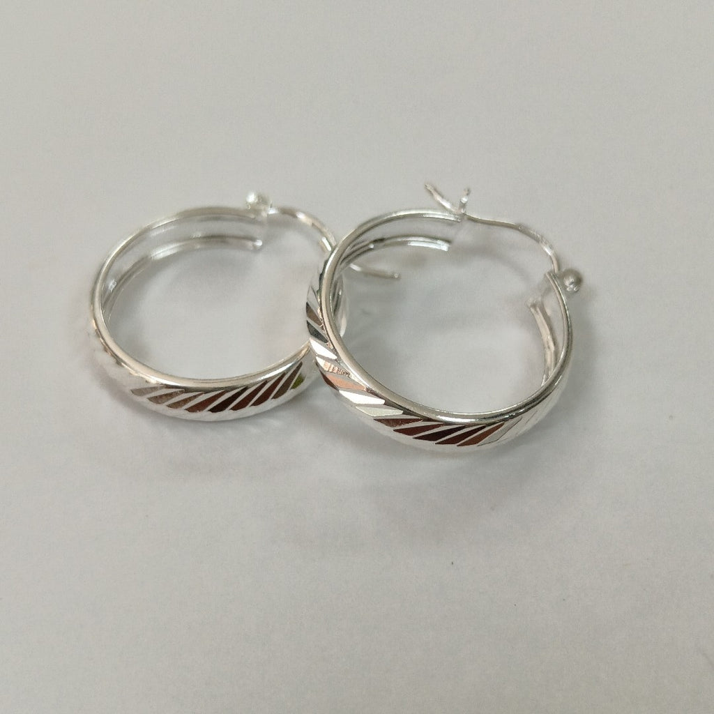 PAR ARRACADAS FACETADAS PLATA .925 2.3 GR (NUEVO)