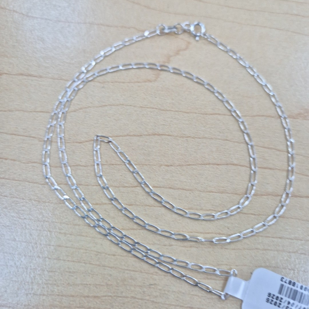 CADENA TEJIDO ESLABONES PLATA .925 55 CM 2.9 GR (NUEVO)