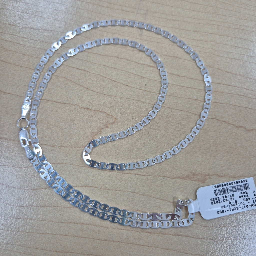 CADENA TEJIDO GUCHI PLATA .925 60 CM 9.7 GR (NUEVO)