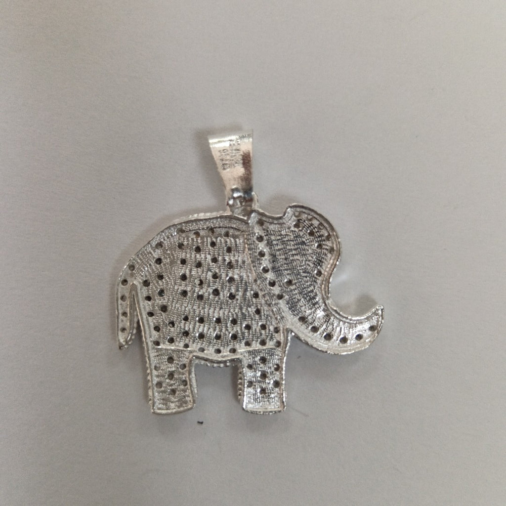DIJE ELEFANTE C/CIRCONIAS PLATA .925 5.4 GR (NUEVO)
