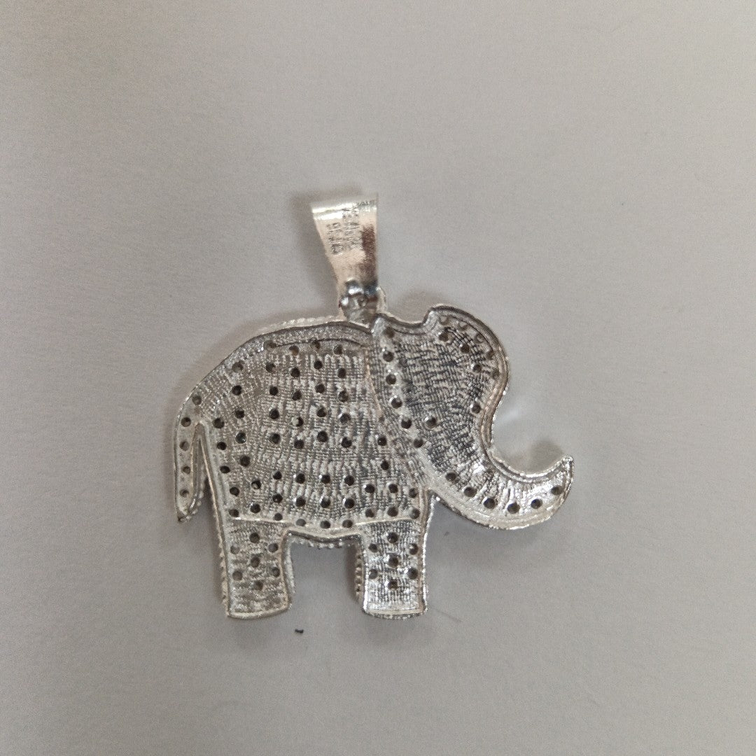 DIJE ELEFANTE C/CIRCONIAS PLATA .925 5.4 GR (NUEVO)