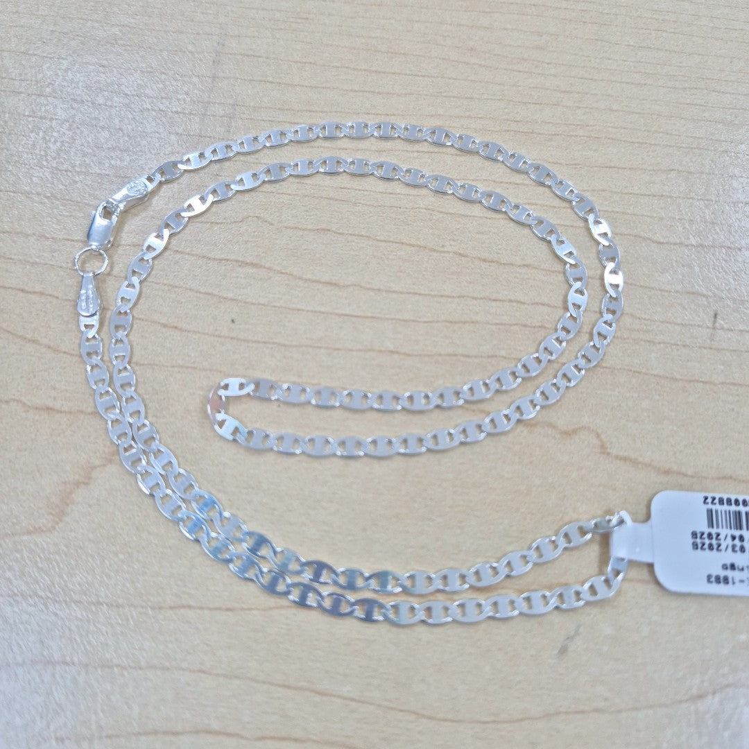 CADENA TEJIDO GUCHI PLATA .925 60 CM 9 GR (NUEVO)