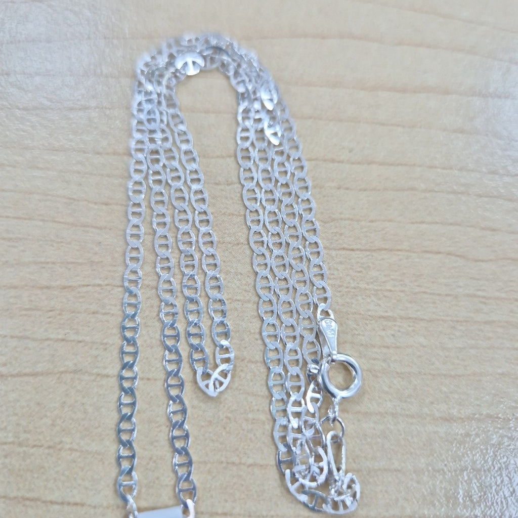 CADENA TEJIDO GUCHI PLATA .925 55 CM 3.3 GR (NUEVO)
