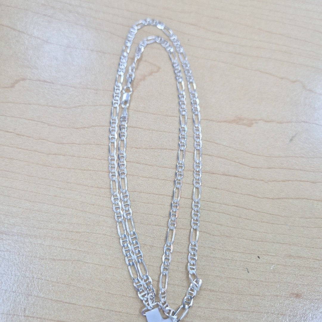 CADENA TEJIDO MARINERO PLATA .925 55 CM 7.4 GR (NUEVO)