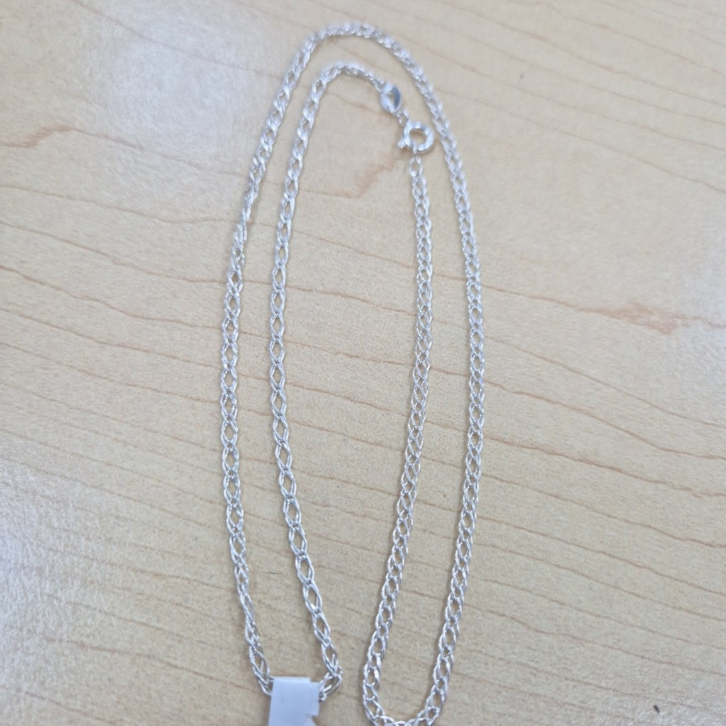 CADENA TEJIDO ESLABONES PLATA .925 50 CM 3.5 GR (NUEVO)