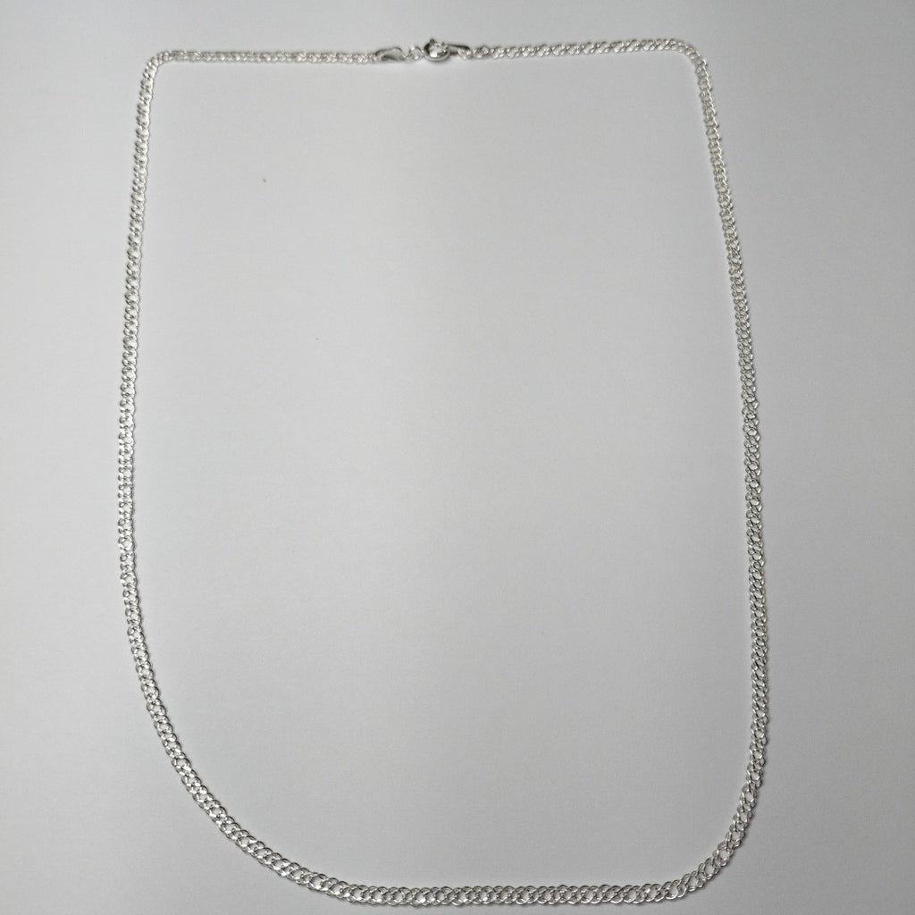 CADENA TEJIDO ESLABONES PLATA .925 55 CM 4.1 GR (NUEVO)