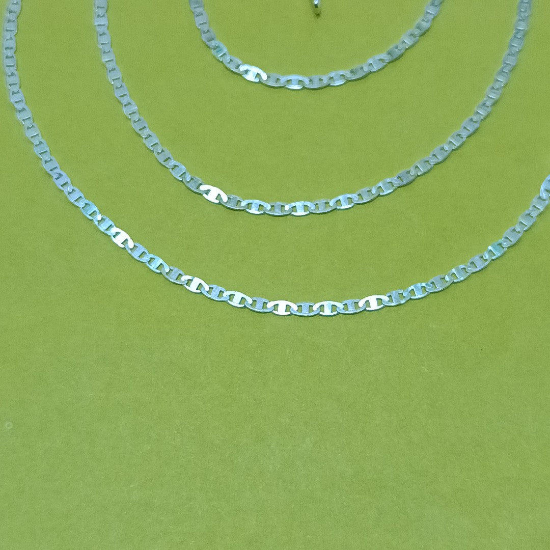 CADENA TEJIDO ESPEJO PLATA .925 60 CM 4.2 GR (NUEVO)