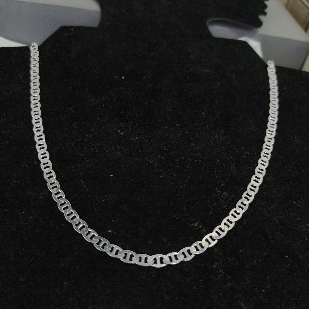 CADENA TEJIDO GUCHI PLATA .925 55 CM 12.6 GR (NUEVO)