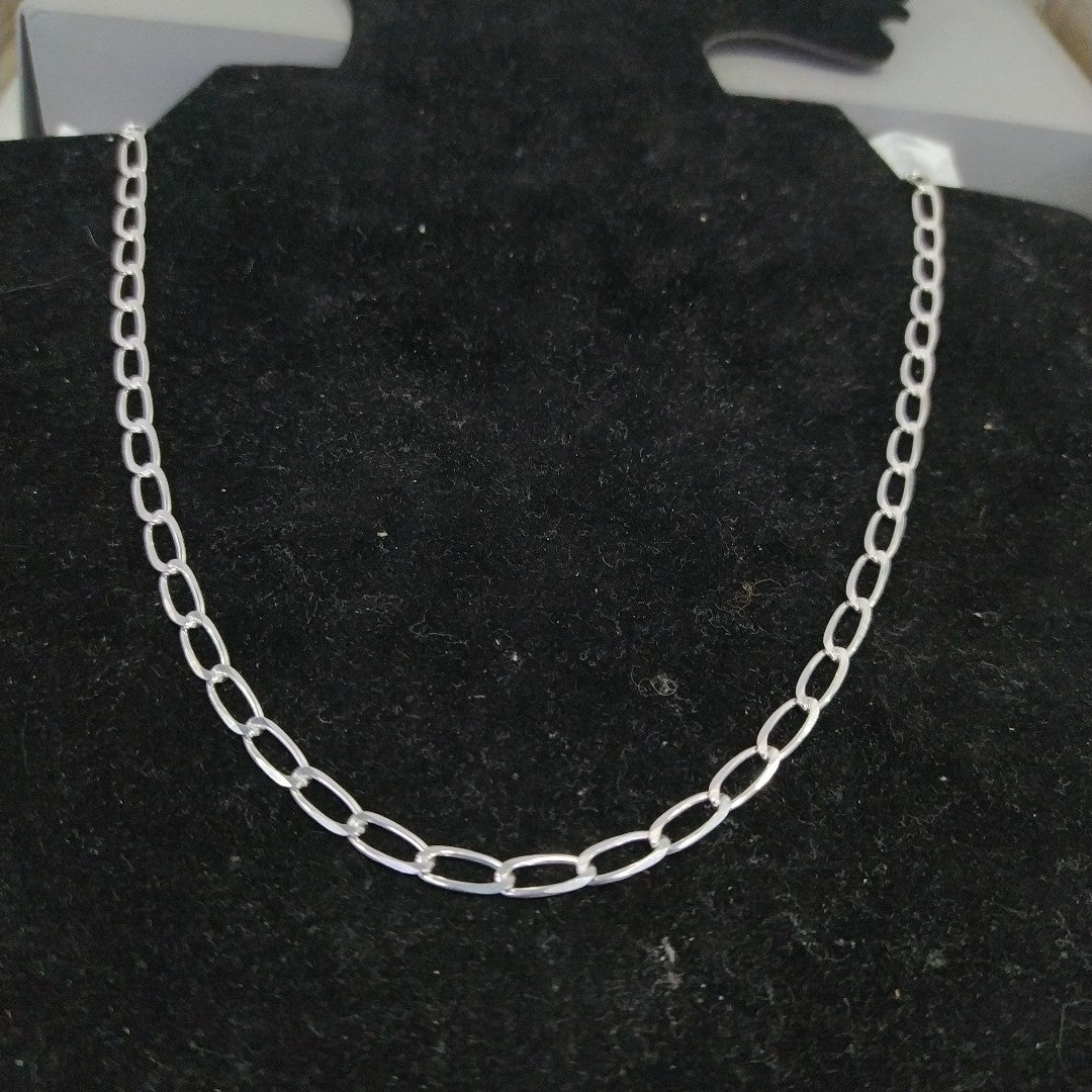 CADENA TEJIDO ESLABONES PLATA .925 55 CM 10 GR (NUEVO)