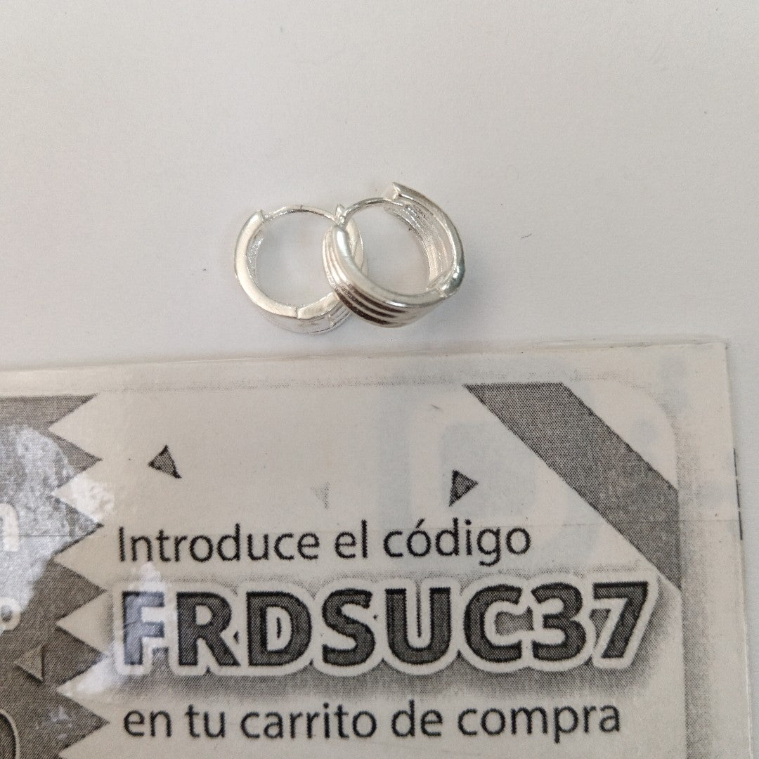 ARRACADAS PLATA .925 2.8 GR (NUEVO)