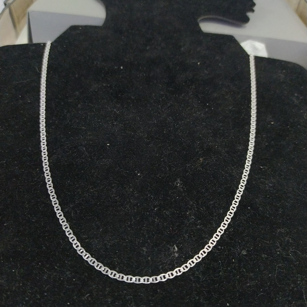 CADENA TEJIDO GUCHI PLATA .925 55 CM 3.6 GR (NUEVO)