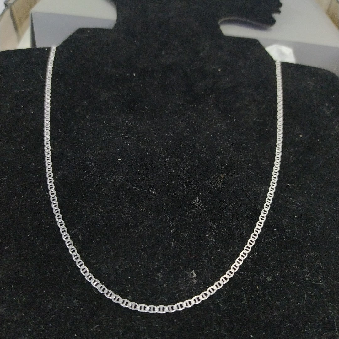 CADENA TEJIDO GUCHI PLATA .925 55 CM 3.6 GR (NUEVO)