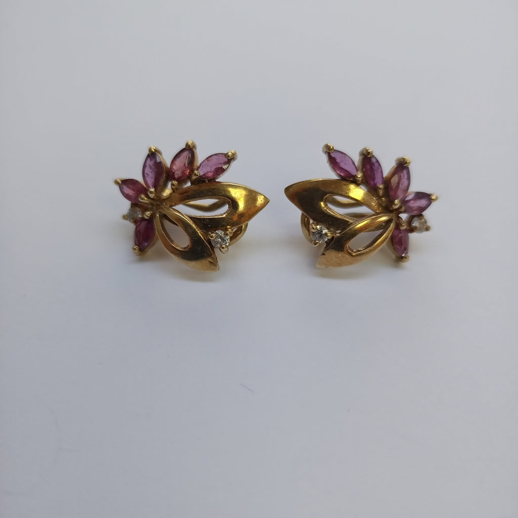 ARETES PAR ORO 14 K 6,60 GRMS (SEMINUEVO)